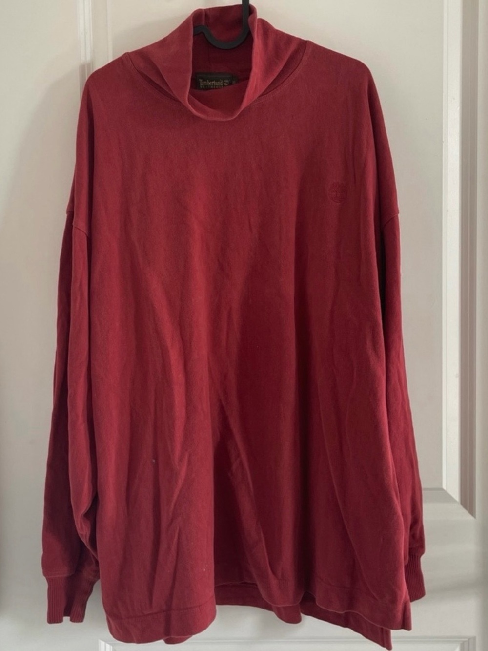 Timberland Red Turtleneck Long Sleeve Sweater